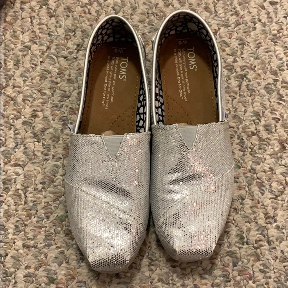 Toms glitter shoes